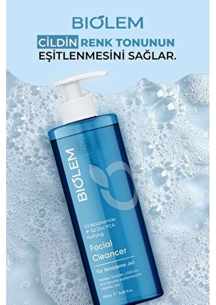 Yüz Temizleme Jeli Canlandırıcı Etkiyle Tüm Cilt Tiplerine Uygun 250 ml B5 Vitamini İçerir