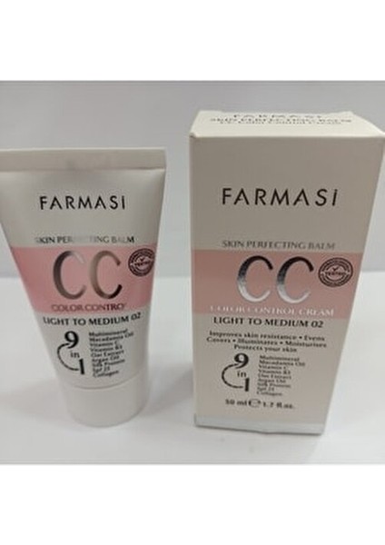 CC Krem 50 ml Light To Medium 02 Cilt Kusurlarını Gizleyen Dengeleyici Formül fiyatları