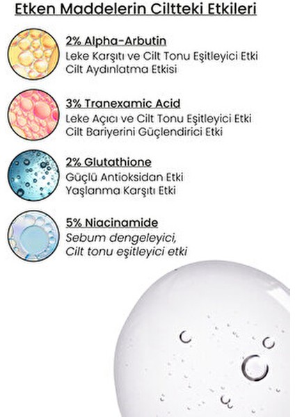 Alpha Arbutin Serum Leke Karşıtı Etki Tüm Cilt Tipleri İçin 30 ml