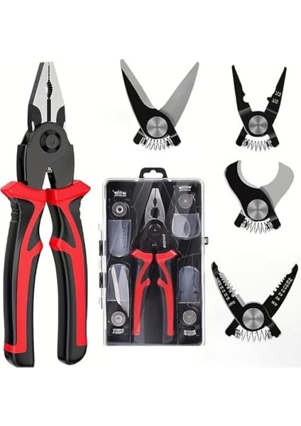 Lua Çok Uçlu, 5in1 Çok Fonksiyonlu Değiştirilebilir Kafa Seti Çelik Tel Mengene Sıyırma Seti Elektrikçi Için Çok Amaçlı Elektronik Bakım Aletleri modelleri