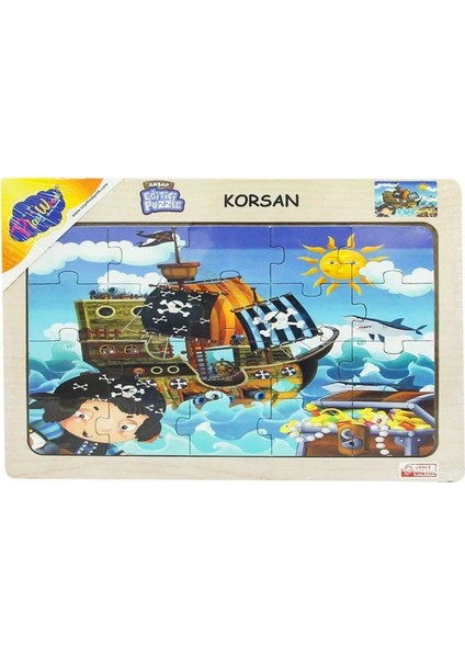 Buğz 53/54/55/56 Ahşap Eğit.puzzle Korsan