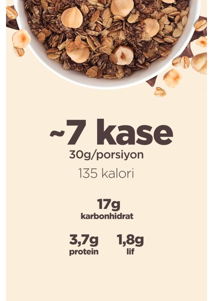 Granola - Fındık & Kakao 200g - 3'lü Paket modelleri