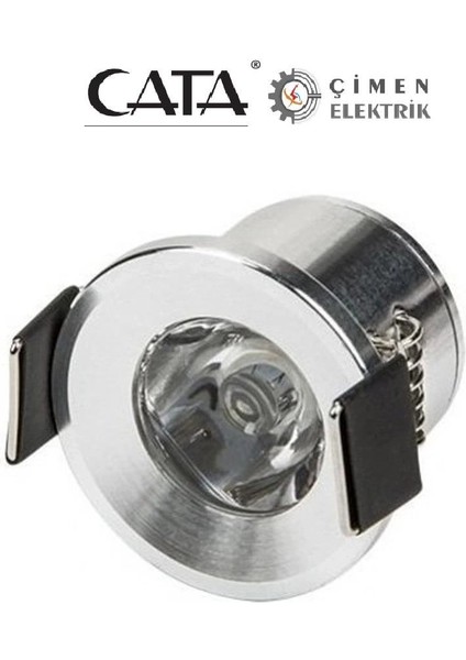 Buğz Cata Ct 5270 1,5 W Yıldız LED Spot Satin Kasa 6400K Beyaz Işık