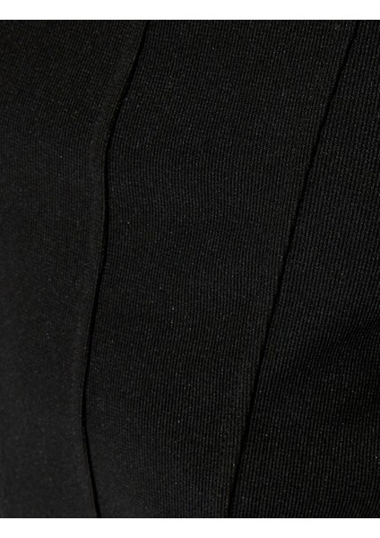 Slim Fit Asimetrik Straplez Crop Top