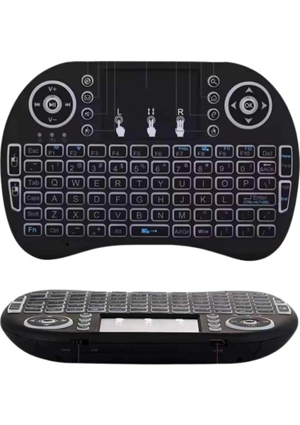 Buğz Kablosuz Türkçe Q Klavye Rgb Işıklı Televizyon Ps3 Dokunmatik Mouse indirimleri