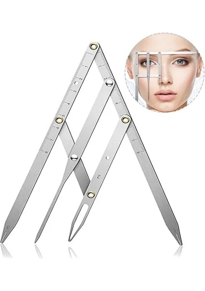 Buğz Microblading Simetrik ve Estetik Kaş Ölçüm Cetveli, Kalıcı Makyaj Altın Oran Pergeli 275 fiyatları