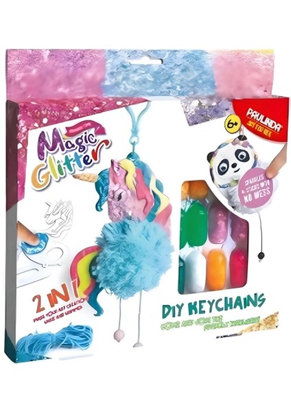 Buğz Paulinda Magic Glitter 2n1 Dıy Keychains Hobi Set S00095608