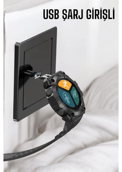 Buğz Yeni Nesil Pro Akıllı Saat Sağlık ve Spor Takibi Yapabilen fırsatları