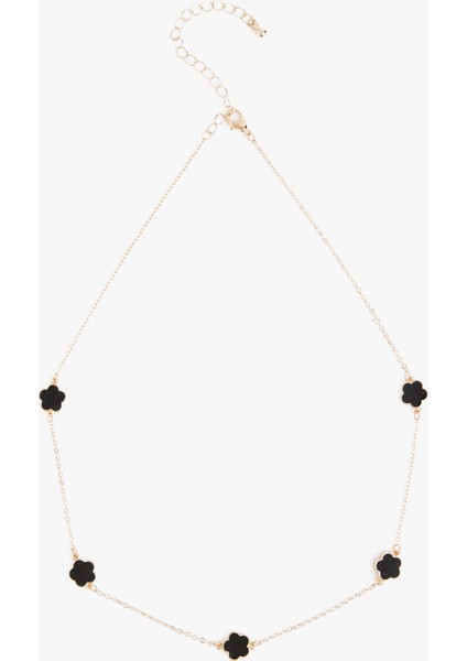 Çiçekli Zincir Kolye