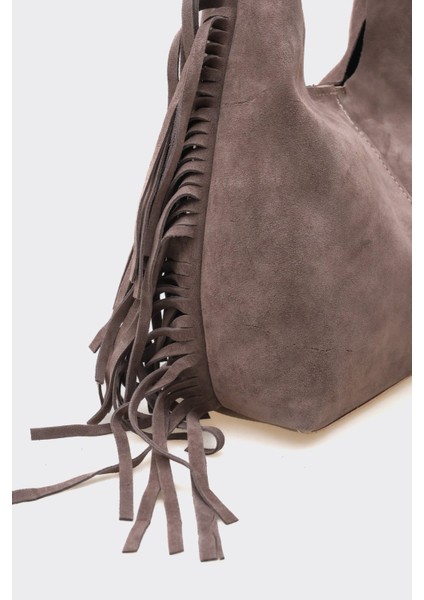 SÇ487 Vizon Süet Hakiki Deri Kol Kadın Çanta fırsatları