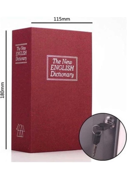 Buğz Kitap Görünümlü Gizli Kasa Büyük Boy Anahtarlı Kilitli Para Kasası fırsatları