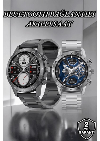 Buğz Suya Dayanıklı Dokunmatik Akıllı Saat Bluetooth 5.0, Sesli Asistan ve Sağlık Takibi