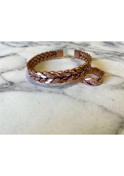 Bakır Bileklik- Yüzük Set fiyatları