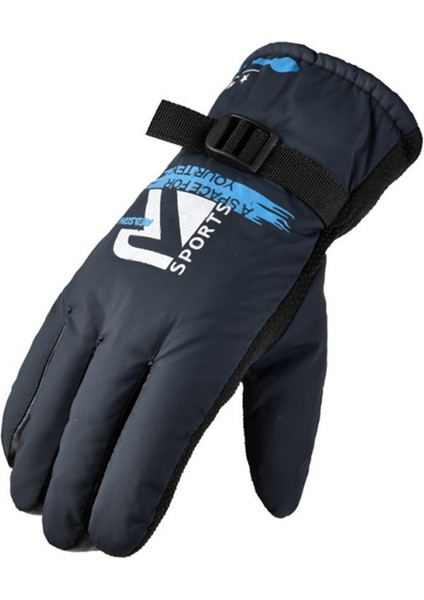 Kışlık Erkek Isıtmalı Eldivenler, Dış Mekan Sporları, Elektrikli Motosiklet Sürüşü, Geçirmez, Kadife Kaplamalı, Kalınlaştırılmış Kayak Eldivenleri (Yurt Dışından)