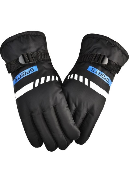 Erkek Kış Isıtmalı Eldivenleri Elektrikli Bisiklet/motosiklet Sürüşü Için Yünlü, Kalın Dış Mekan Sporları ve Kayak Eldiveni (Yurt Dışından)