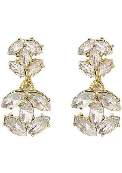 Mikro Zirkonlı Kişisel Küpe, Yaratıcı Tasarım, Hafif Lüks ve Zarif Kadın Tik Takısı, Tarzı Moda Küpeler (Yurt Dışından)