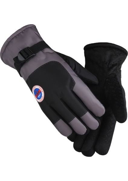 Kayak Eldivenleri, Erkek ve Kadın Için Kışlık Isıtmalı, Kaymaz, Dış Mekan Sporları ve Yün Astarlı, Kalınlaştırılmış Bisiklet Eldivenleri (Yurt Dışından)