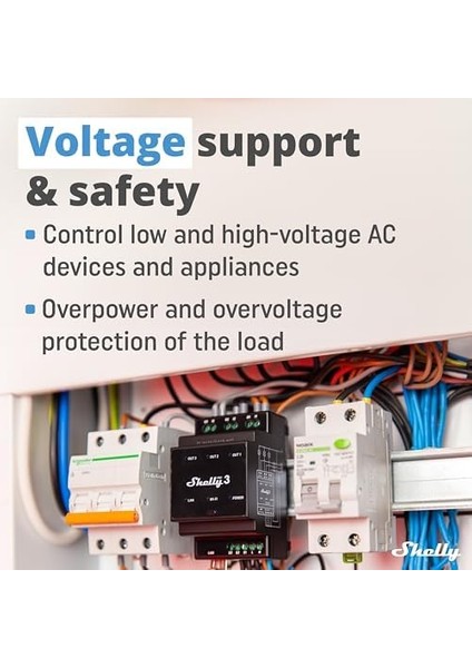 Pro 3 | Wi-Fi, Lan ve 3 Kanallı Akıllı Röle | Ev ve Bina Otomasyonu | ve ile Uyumlu | Ios Uygulaması | Işık Otomasyonu | Motorlu Valf Için Uzaktan Kumanda modelleri
