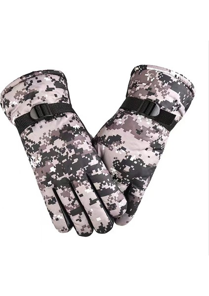 Kayak Eldiveni, Kışlık Isıtmalı, Kadın-Erkek, Kalın Dış Mekan, Yünlü, Kaymaz ve Geçirmez Pamuklu Eşofman (Yurt Dışından)