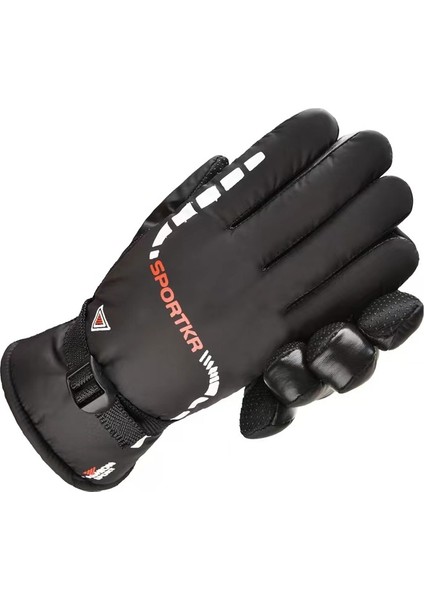 Kayak Eldiveni, Kışlık Isıtmalı, Kadın-Erkek, Kalın Dış Mekan, Yünlü, Kaymaz ve Geçirmez Pamuklu Eşofman (Yurt Dışından)