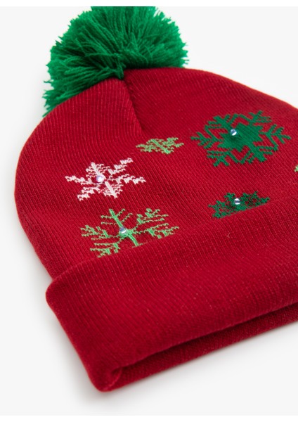 Yılbaşı Temalı Ponponlu Bere modelleri