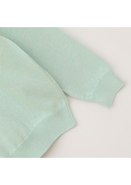 Erkek Uzun Kol Ince Sweatshirt - 180541 - Mint Yeşili modelleri