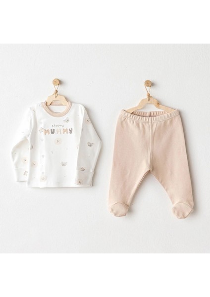 Happy Animals 2'li Zıbın Set Beige