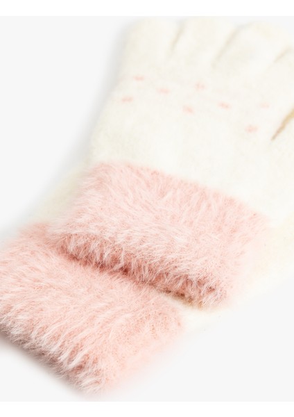 Peluş Eldiven Boncuk Detaylı modelleri