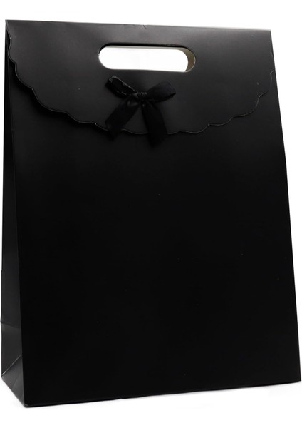 Siyah Renk Zarf Model Karton Çanta, Hediye Kutusu