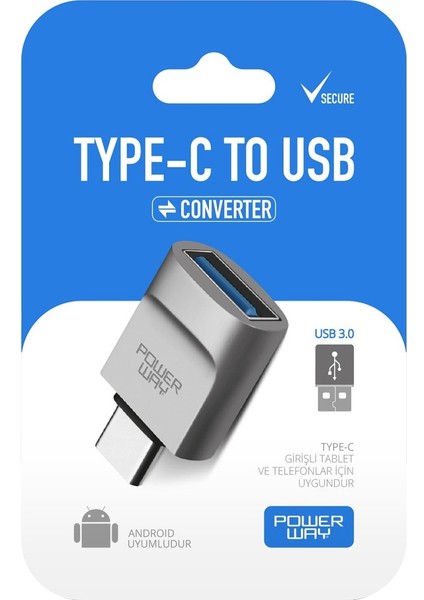 Type-C To Usb-A 3.0 Dişi Otg Çevirici Adaptör fiyatları