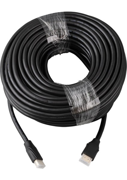 G-507K Plastik Düz Siyah 25 Metre Gold HDMI Kablo fiyatları