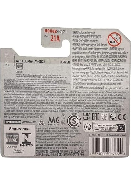 - ´69 Copo - Muscle Mania 2/10 - HCX82 - Short Card - Track Stars - Sarı - 2022 fiyatları