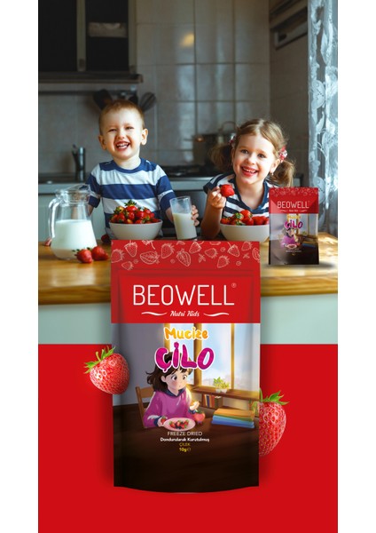 Mucize Çilo 12 G | Freeze-Dried Dondurularak Kurutulmuş Çilek Atıştırmalığı