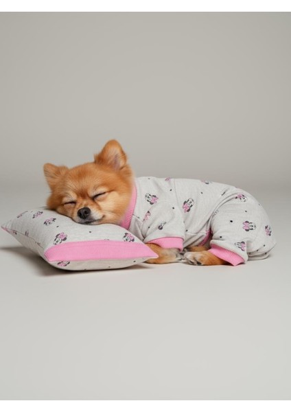 Minnie Pembe Köpek Uyku Takımı | Pamuklu Penye Köpek Tulumu ve Mini Yastık | Küçük Irklar Için | Tüy Dökülmesini Azaltır fırsatları