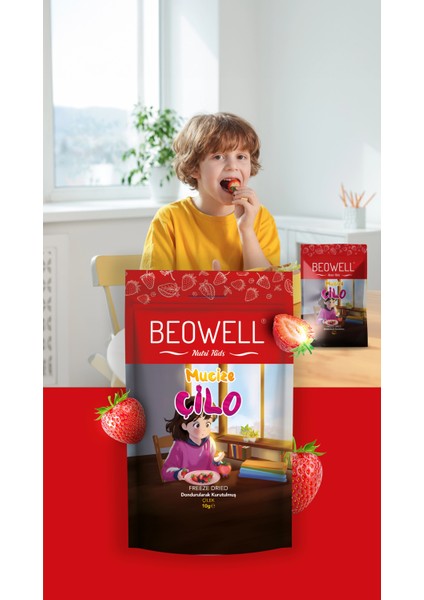 Mucize Çilo 12 G | Freeze-Dried Dondurularak Kurutulmuş Çilek Atıştırmalığı fırsatları