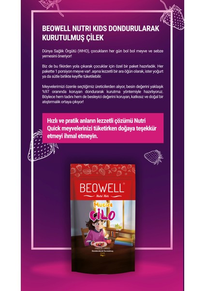 Mucize Çilo 12 G | Freeze-Dried Dondurularak Kurutulmuş Çilek Atıştırmalığı