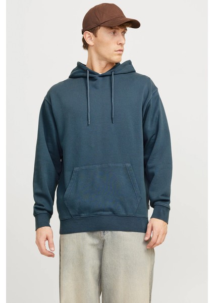 Essentials Jjecharge Pamuklu Oversize Fit Kapüşonlu Sweat Erkek Sweat 12268272