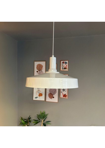 Açe Beyaz Tekli Beyaz Fener Başlık Avize Retro Sarkıt Ofis Showroom Salon Mutfak Avizeleri modelleri