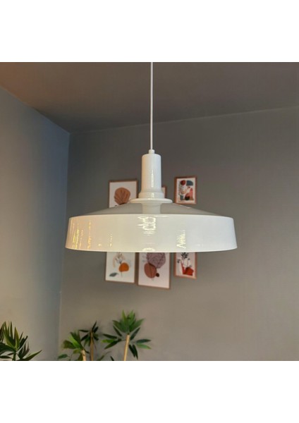 Açe Beyaz Tekli Beyaz Fener Başlık Avize Retro Sarkıt Ofis Showroom Salon Mutfak Avizeleri fırsatları