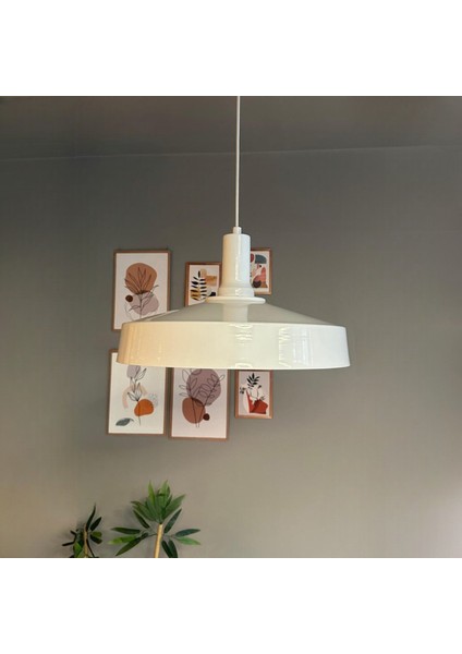 Açe Beyaz Tekli Beyaz Fener Başlık Avize Retro Sarkıt Ofis Showroom Salon Mutfak Avizeleri indirimleri