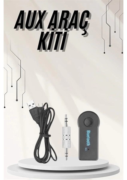 Buğz Yeni Nesil Bluetooth Aux Araç Kiti Siyah Tv Tablet Telefon Araç Araba fiyatları