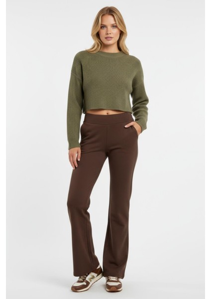 30005 Ispanyol Paça Eşofman Kahve