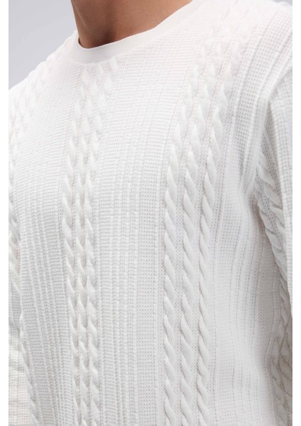 Pamuklu Regular Fit Bisiklet Yaka Sweat Erkek Sweat EM623 fırsatları