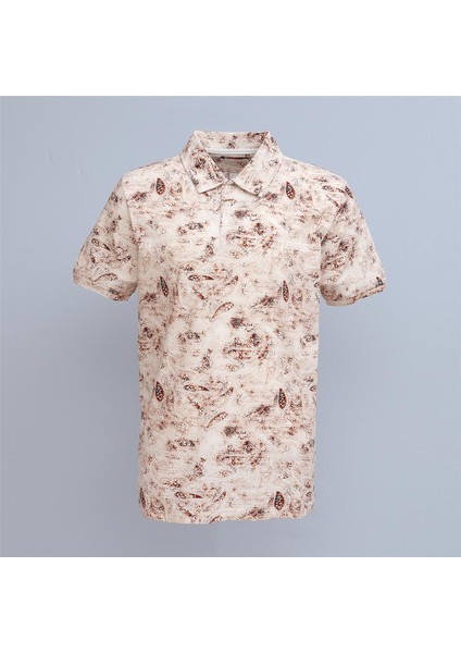 Erkek Polo Yaka Kısa Kol Tişört - (M-2xl) - PLD-457 - Kahverengi