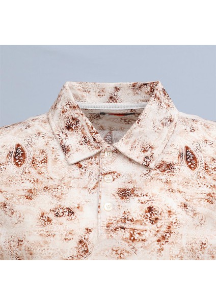 Erkek Polo Yaka Kısa Kol Tişört - (M-2xl) - PLD-457 - Kahverengi fiyatları