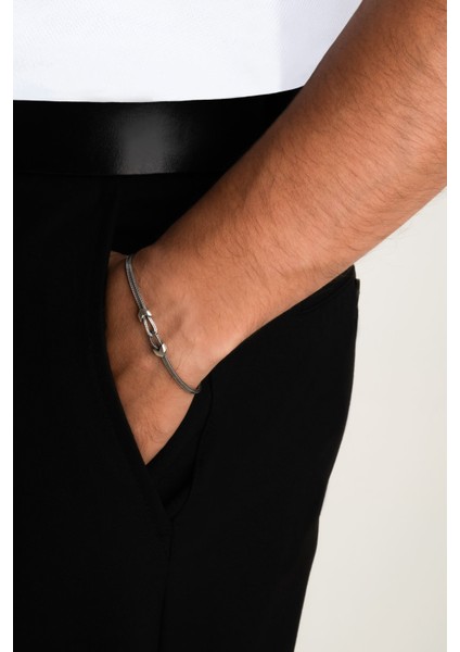 Nodo Italyan 22 cm Gümüş Erkek Zincir Bileklik fırsatları