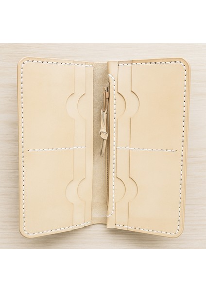 El Yapımı Hakiki Deri Kedi Desenli Unisex Cüzdan - Yakma Sanatı ve Ince Katlanabilir Model - Vegetable-Tanned El Işçiliği Tasarım modelleri