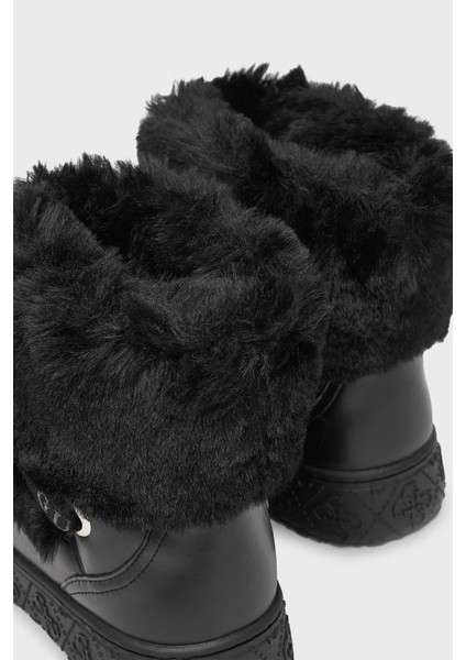 Yumuşak Tüy Detaylı Kalın Tabanlı Bot FLFUEKFUR10 Bayan Bot Flfuek FUR10 Black indirimleri