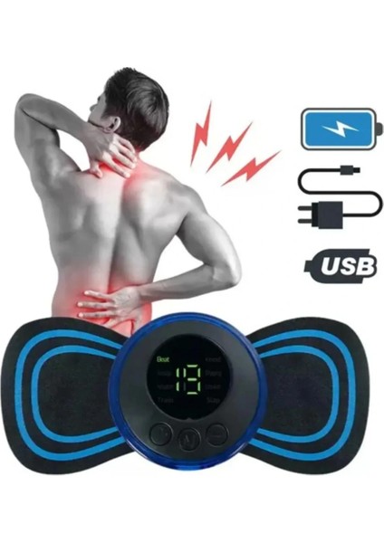 Buğz 1 Adet Yedek Ped Şarjlı Kelebek Ems Boyun Omuz Kol Sırt Elektrikli Masaj Bantı Kas Stimülatörü Aleti fırsatları