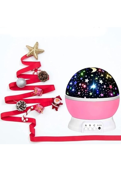 Star Masa Lambası, Gökyüzü Projeksiyon Gece Lambası, Yıldızlı Gece Lambası, Dekoratif ve Şık Tasarım (Pembe) modelleri